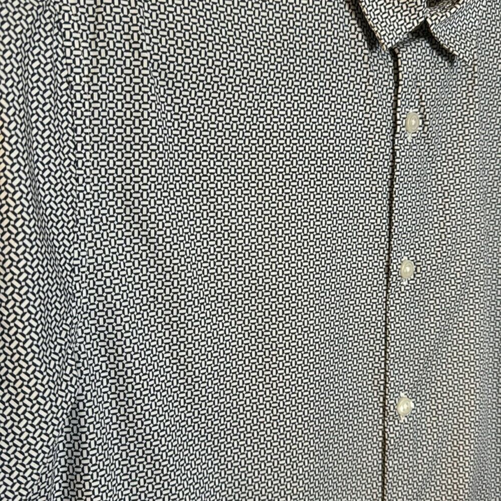 Topman Geometric Printed Button Up Shirt Size M - Picture 3 of 5